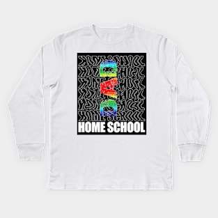 The best home school dad Kids Long Sleeve T-Shirt